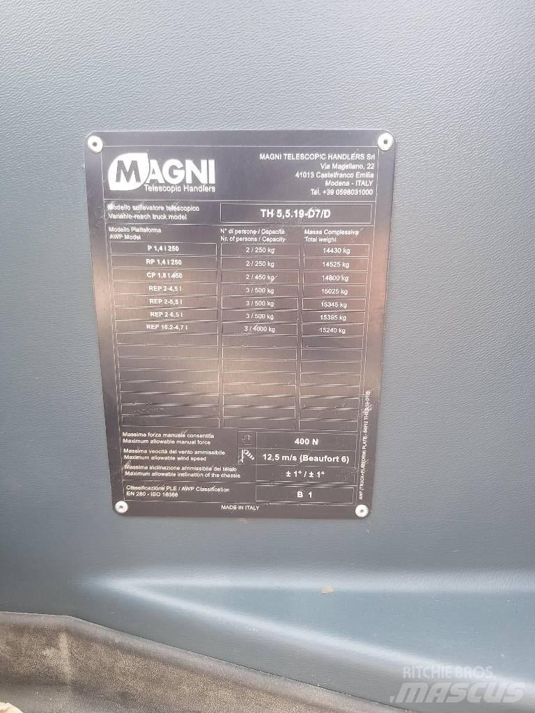 Magni TH 5.5 19 P Manipulador telescópico