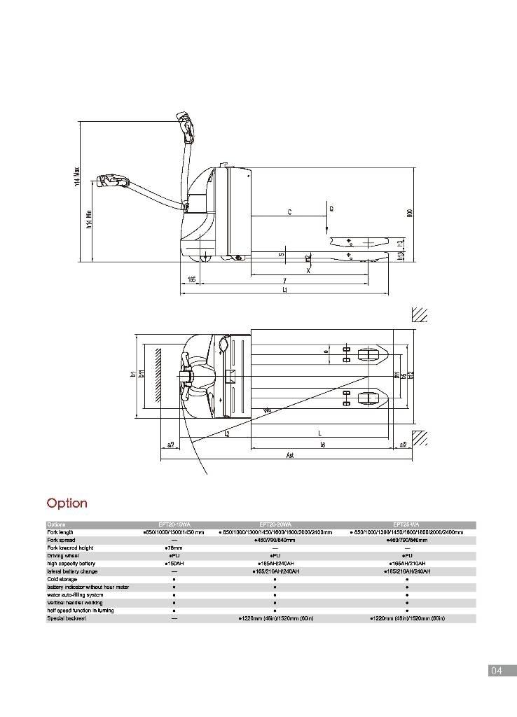EP EPT20-20WA Porta palettes
