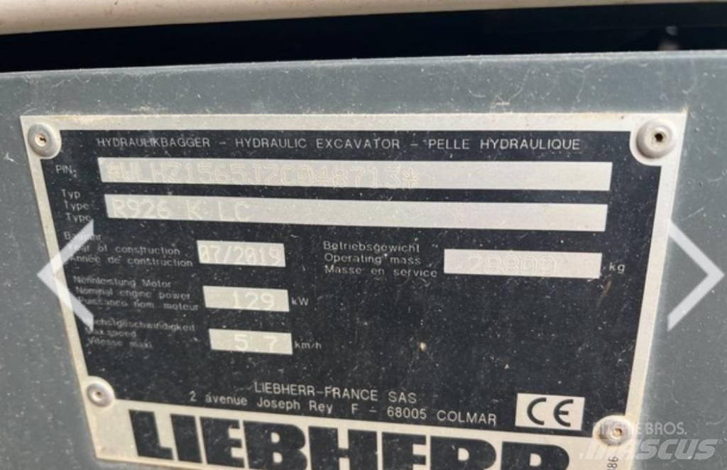 Liebherr R 926 KLC Escavadeiras de esteiras