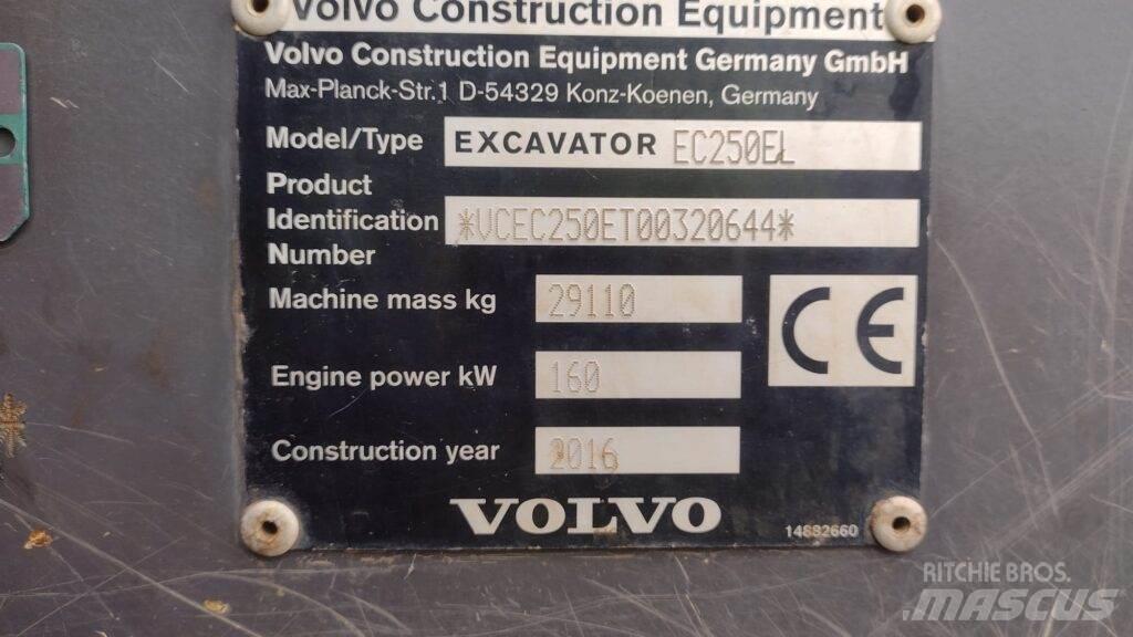 Volvo EC250EL Escavadeiras de esteiras