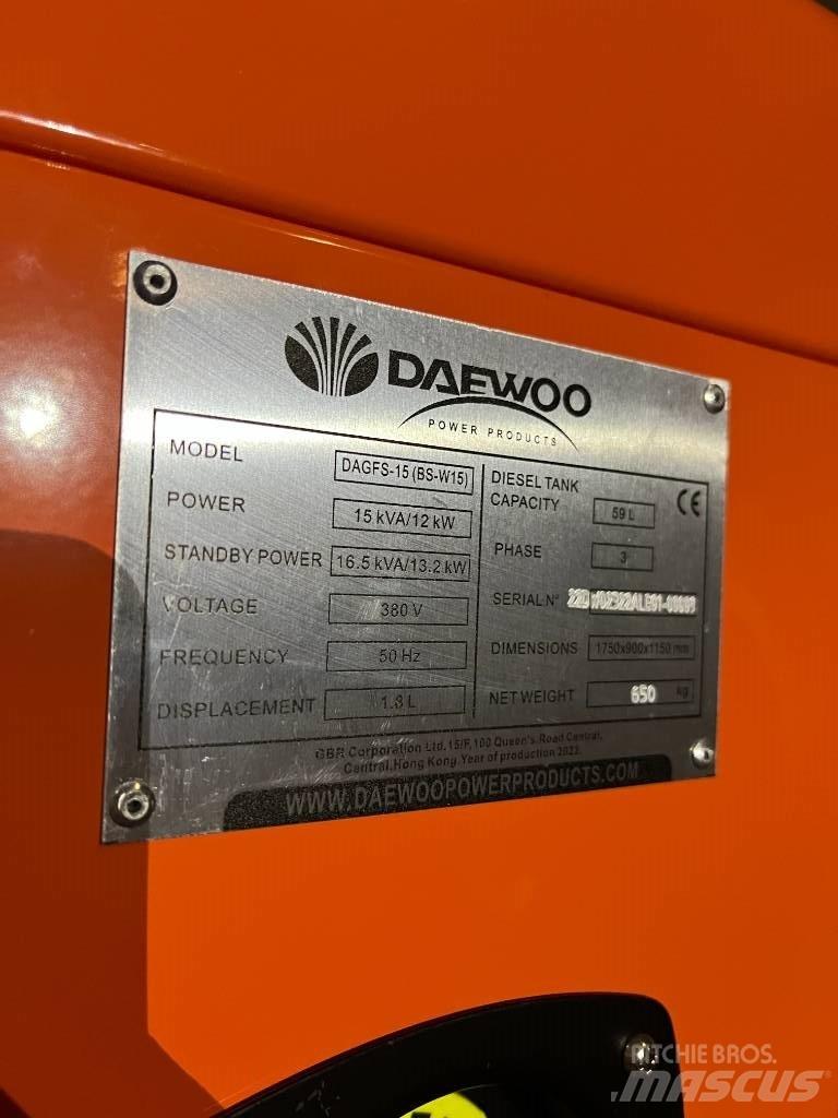 Daewoo Dagfs15-15 Geradores Diesel