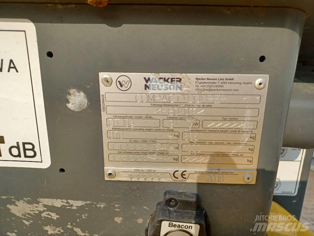 Wacker Neuson DT10e Dumpers de rastos