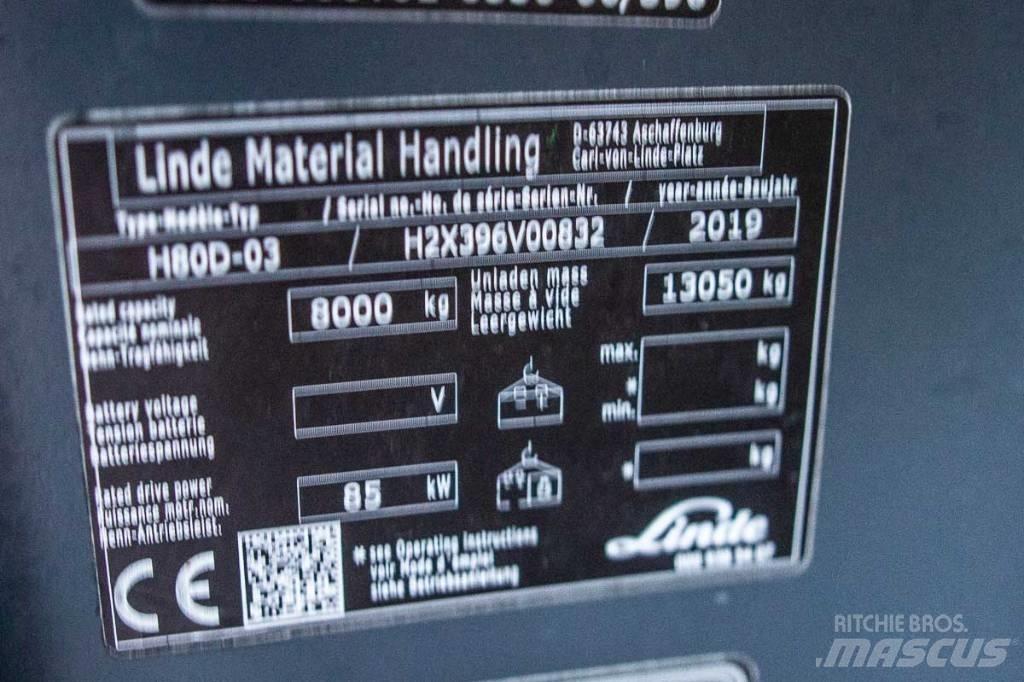 Linde H 80 D-03 Empilhadores Diesel