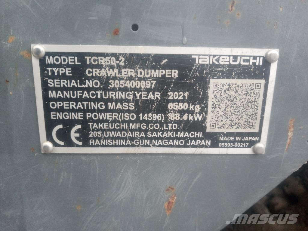 Takeuchi TCR 50-2 Dumpers de rastos