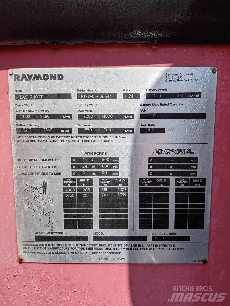 Raymond R40TT Empilhadores eléctricos