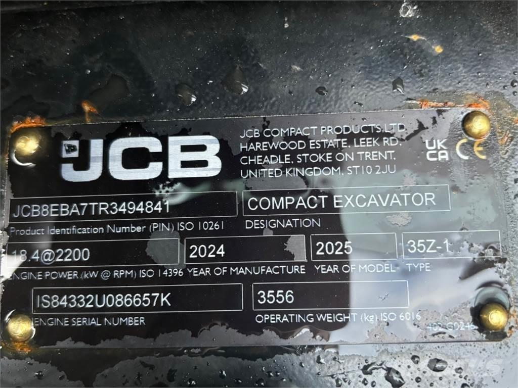 JCB 35Z-1 Miniescavadeiras