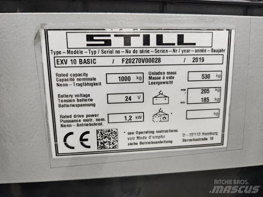 Still EVX 10 Basic Empilhador para operador externo