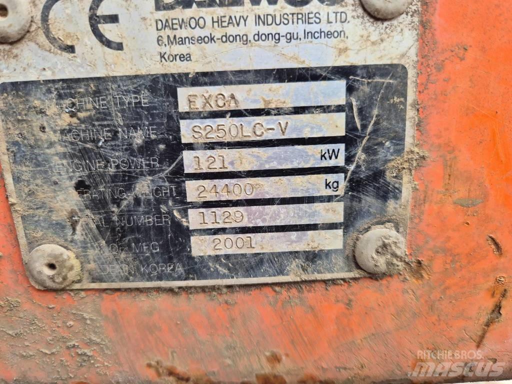 Daewoo S250 Escavadeiras de esteiras