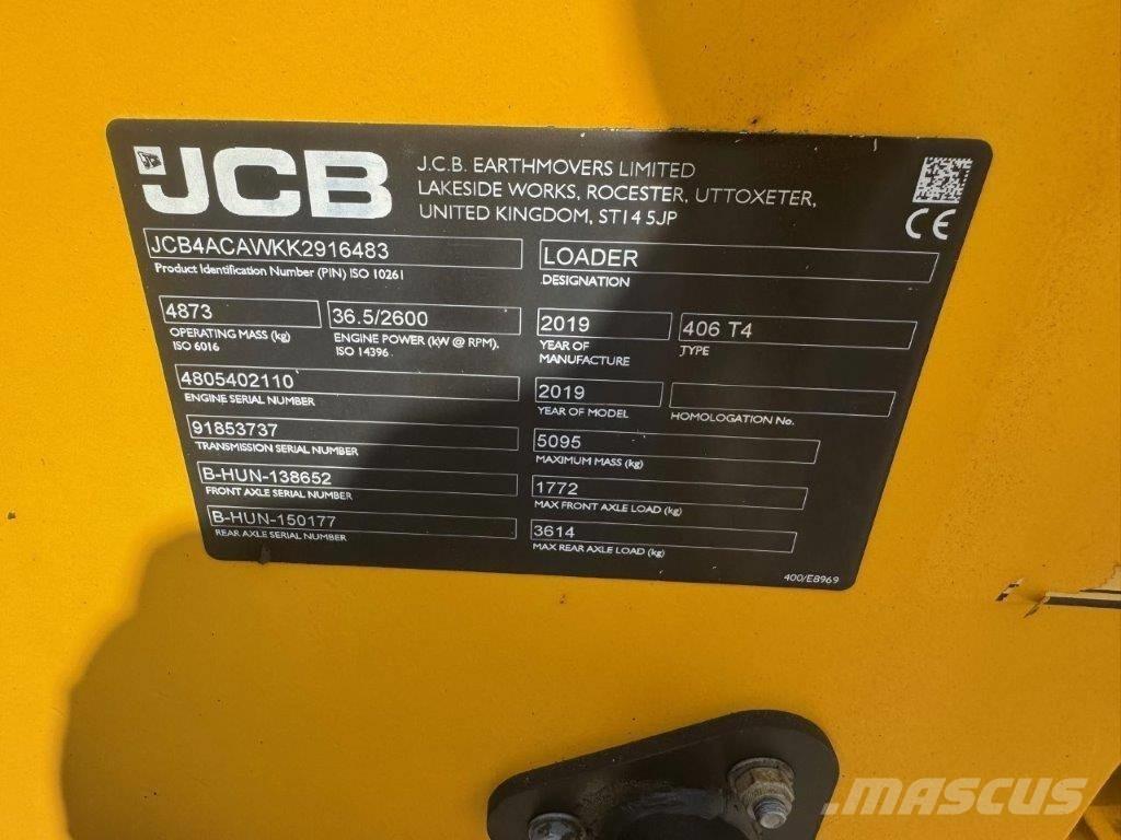 JCB 406 T4 Carregadeiras de rodas