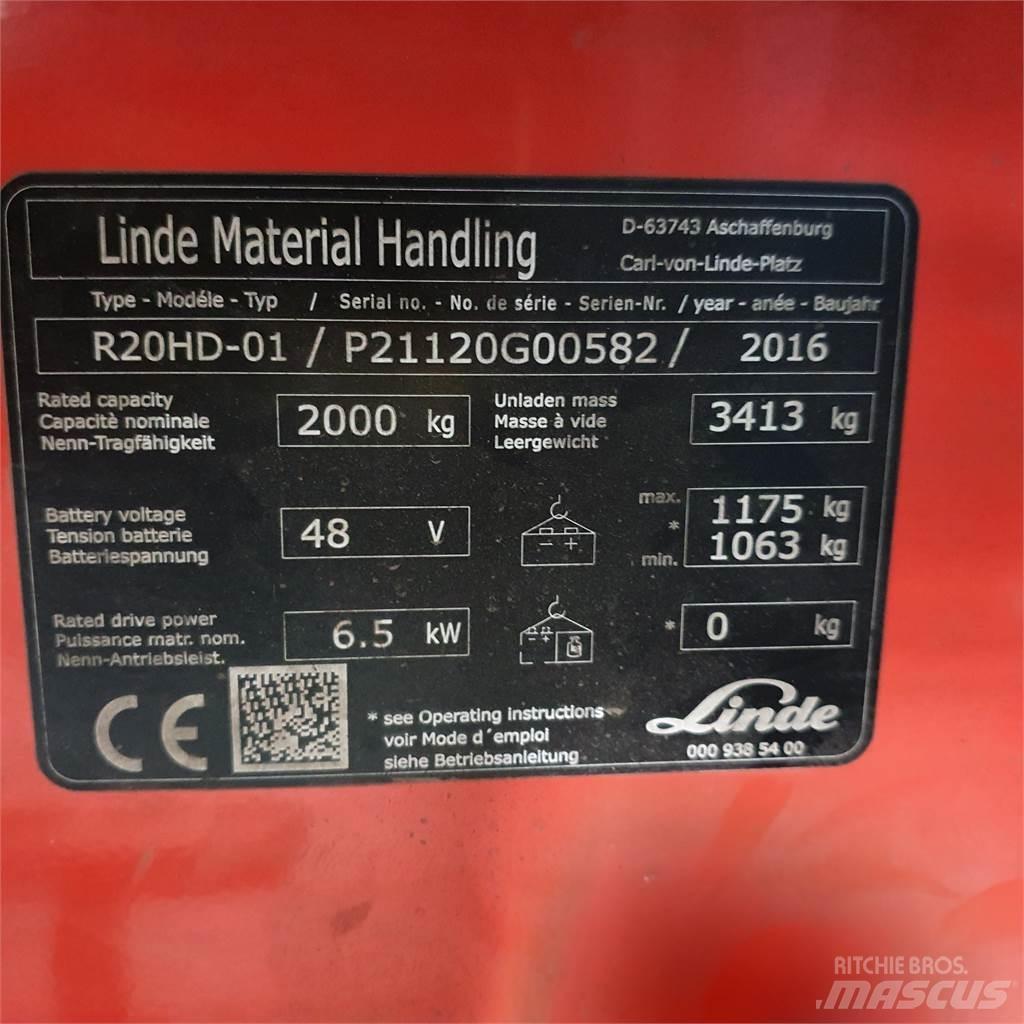 Linde R20HD Empilhadores Elevadores