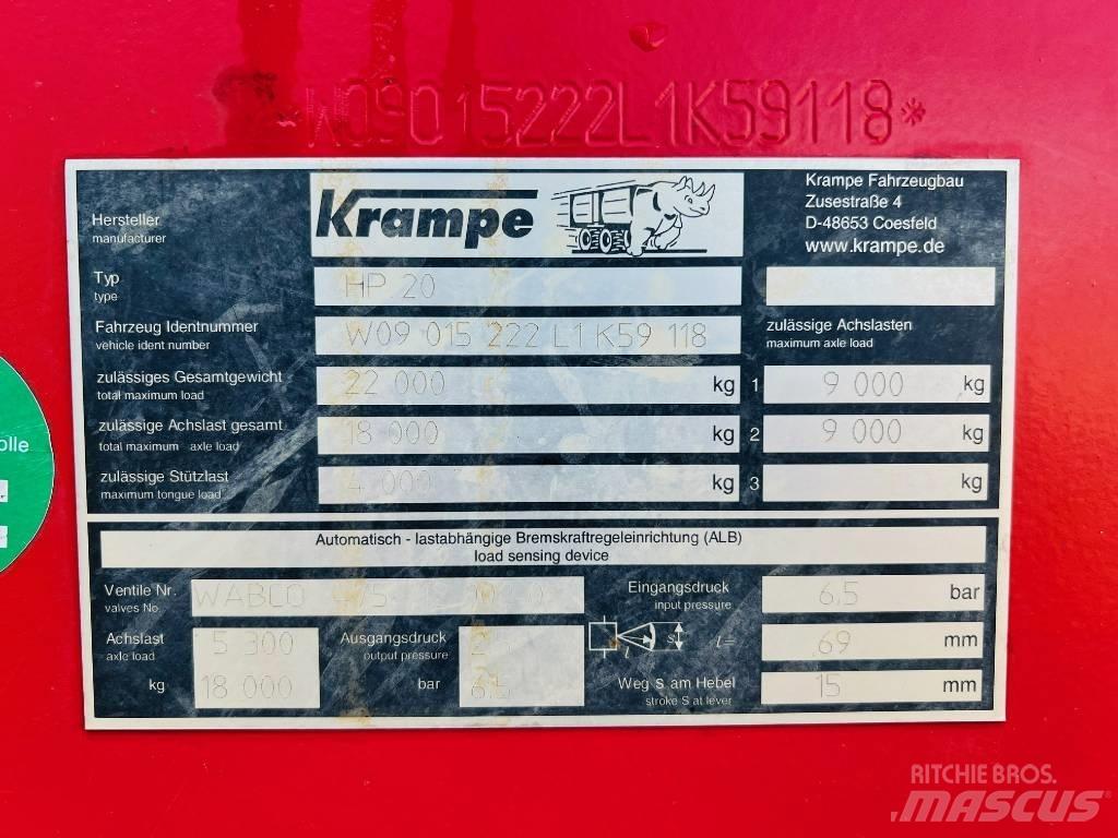 Krampe HP 20 Reboques Agrícolas basculantes
