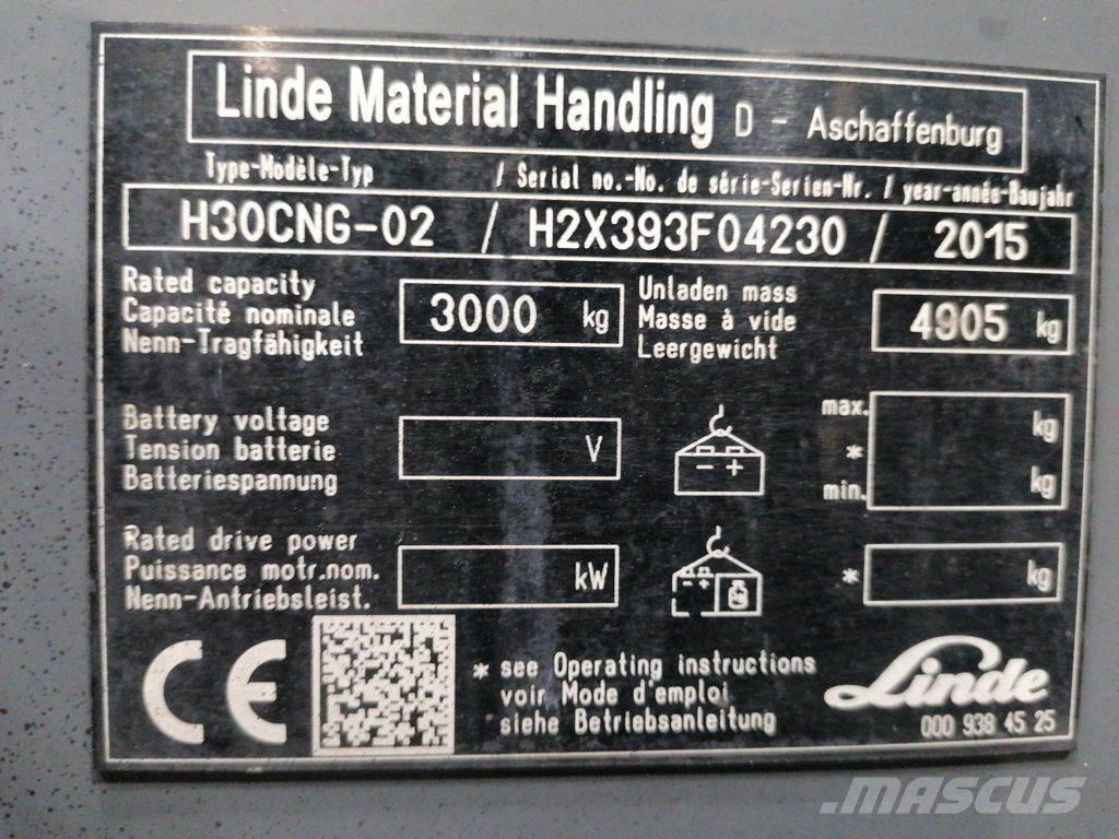 Linde H30CNG-02 Empilhadores a gás