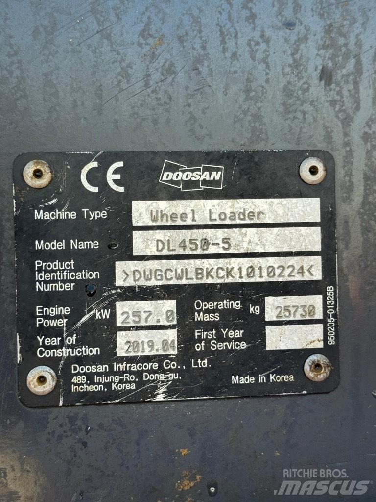 Doosan DL 450-5 Carregadeiras de rodas