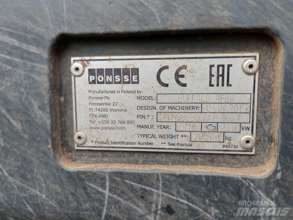 Ponsse BUFFALO AF 8W Forwarders florestais