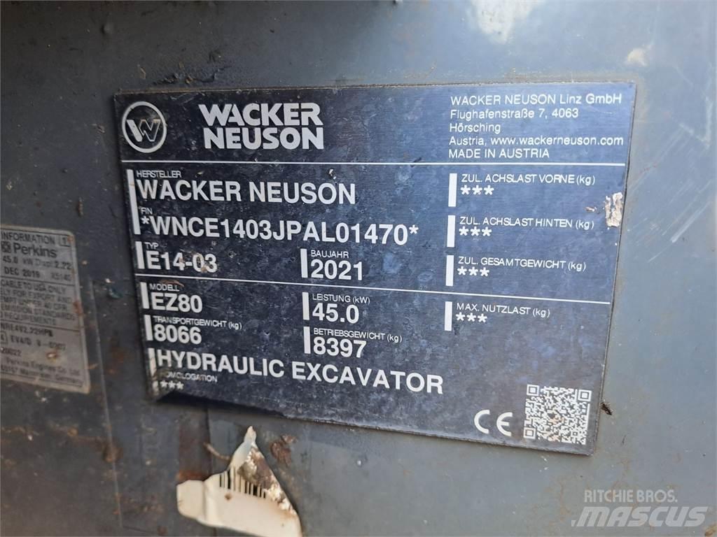 Wacker Neuson EZ80 Escavadeiras de esteiras