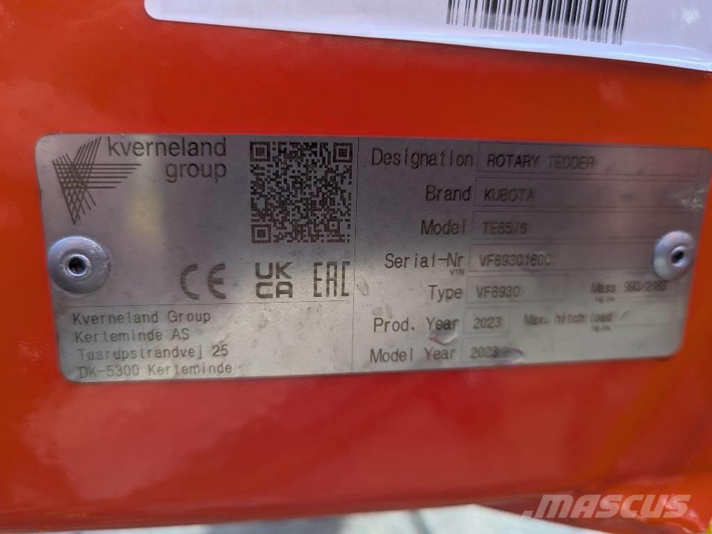 Kubota TE 6576 Acessórios máquinas feno e forragem
