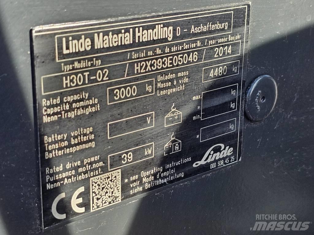 Linde H30T-02 Empilhadores a gás