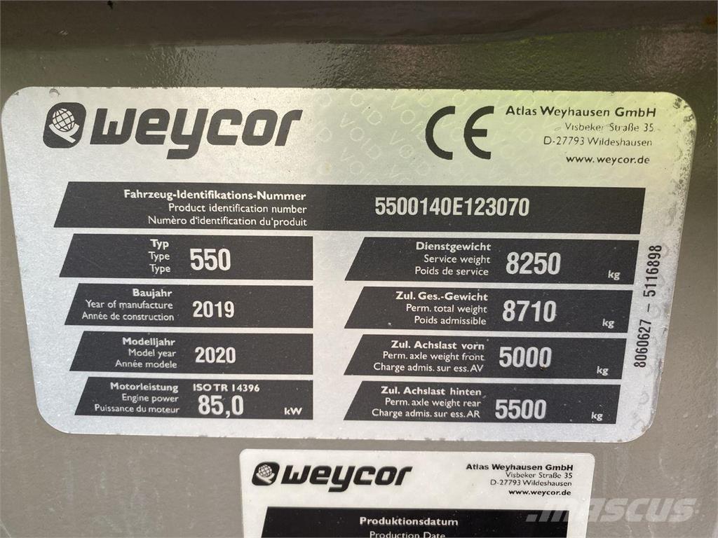 Weycor AR550 HS Carregadora multifunções