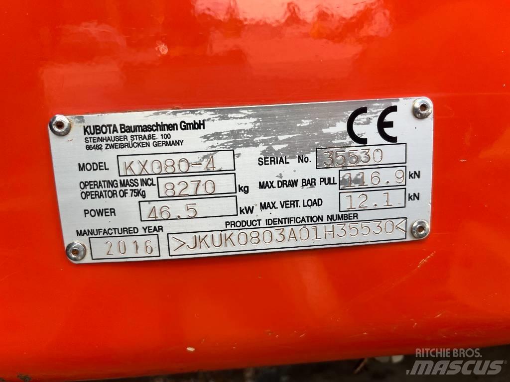 Kubota KX 080-4 Escavadoras Midi 7t - 12t