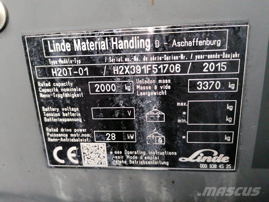 Linde H20T-01 Empilhadores a gás