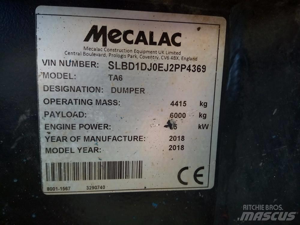 Mecalac TA6 dömper Caminhões articulados