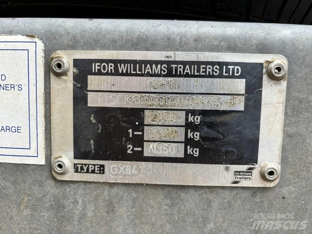 Ifor Williams GX84 Reboques carga baixa