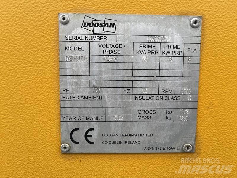 Doosan G 60 Geradores Diesel