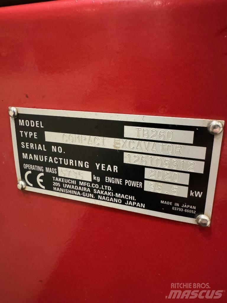 Takeuchi TB 260 Miniescavadeiras