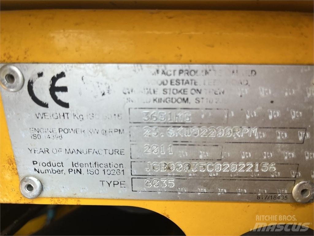 JCB 8035 ZTS Miniescavadeiras