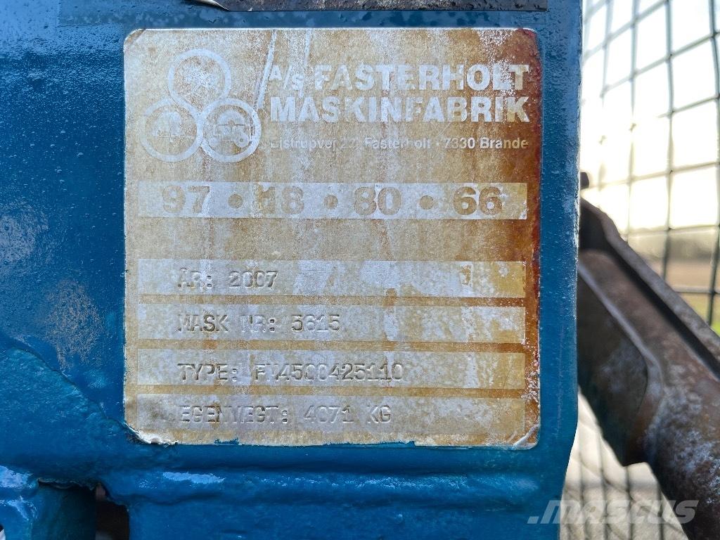 Fasterholt FM 4500 Sistemas de rega