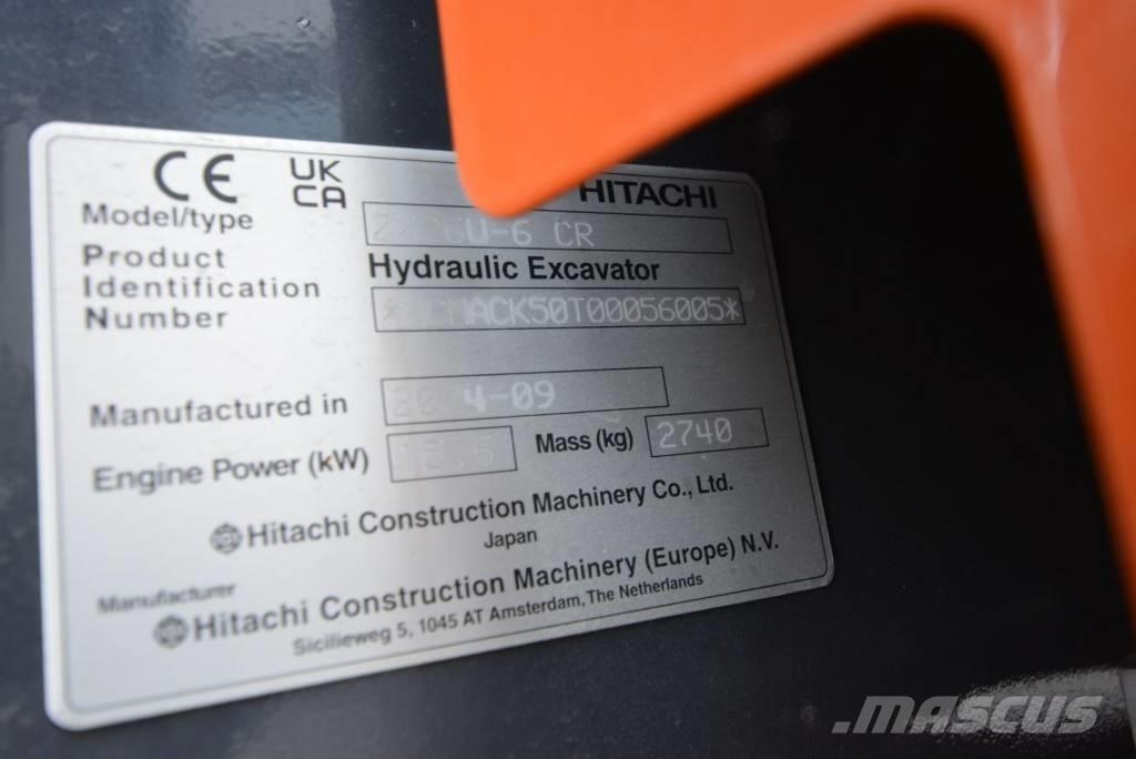 Hitachi ZX 26 U-6 Miniescavadeiras