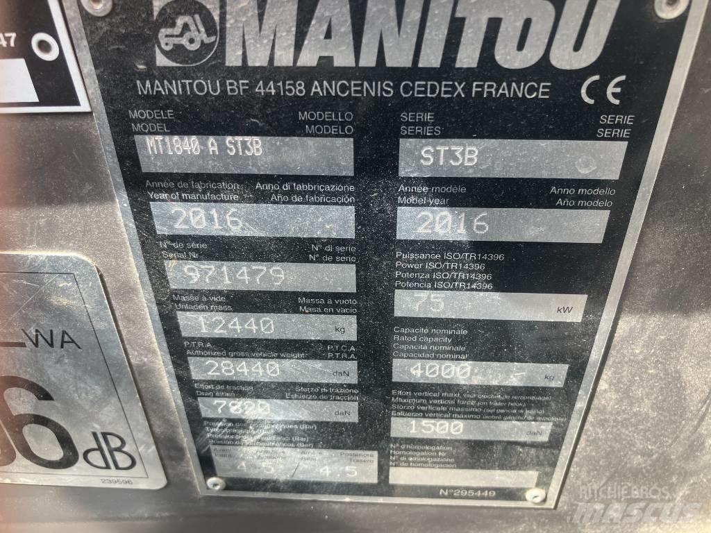 Manitou MT 1840 A Manipulador telescópico