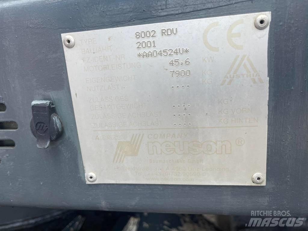 Neuson 8002 RDU Escavadeiras de esteiras