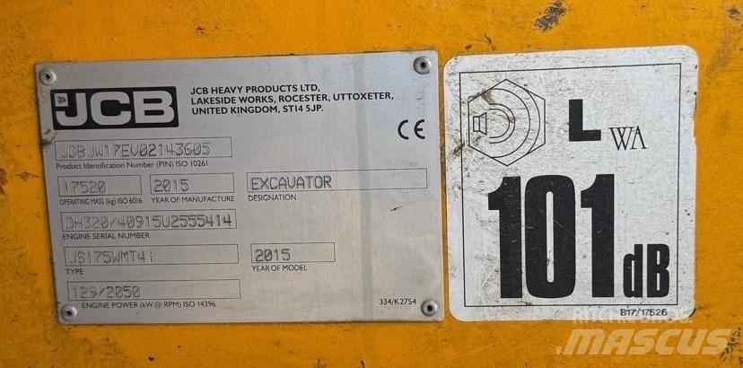 JCB JS 175 W Escavadoras de rodas
