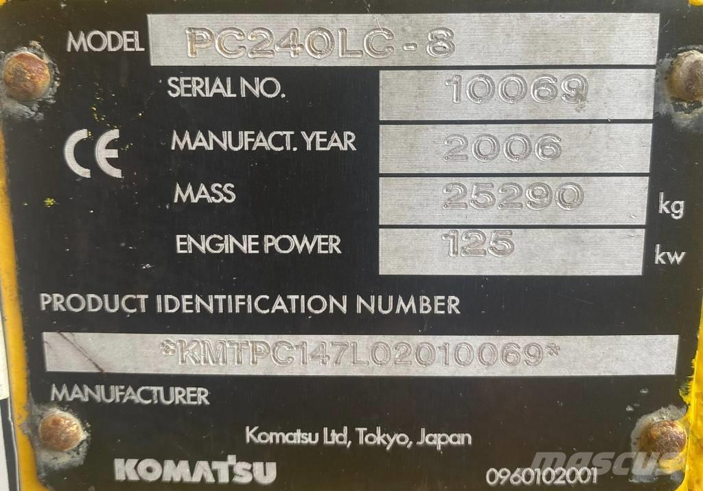 Komatsu PC 240 LC-8 Escavadeiras de esteiras