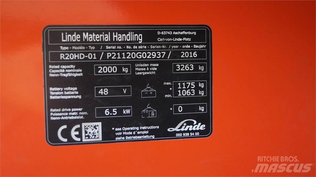 Linde R20HD Empilhadores Elevadores