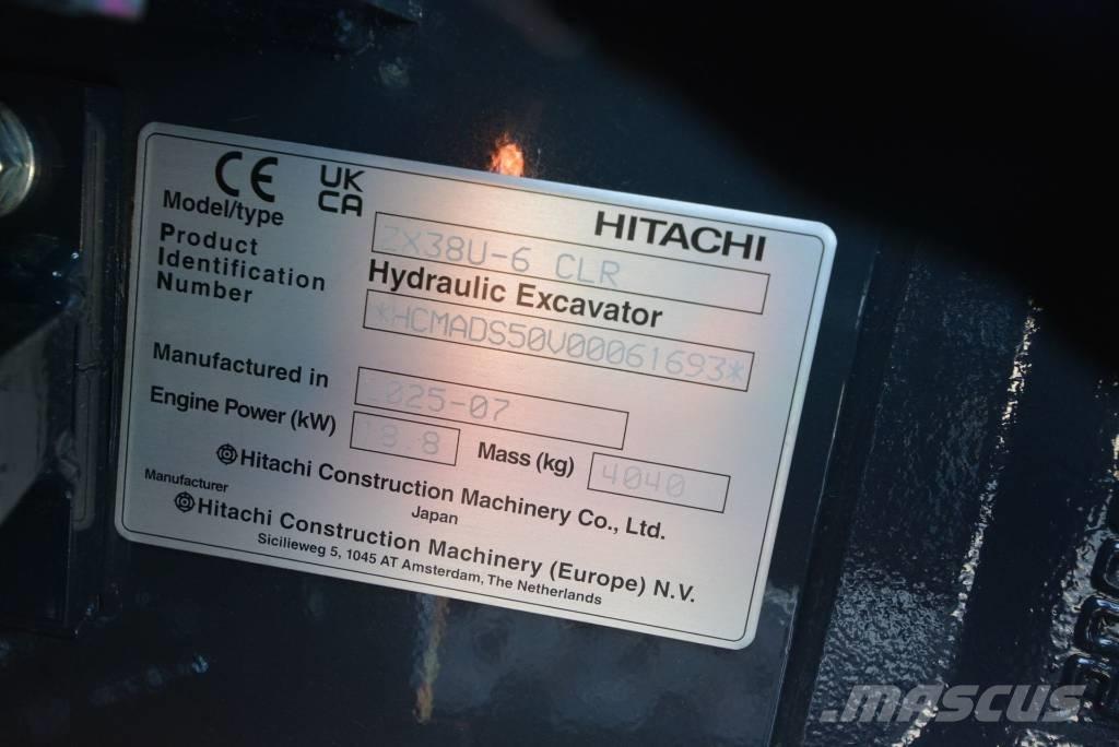 Hitachi ZX 38 U-6 Miniescavadeiras