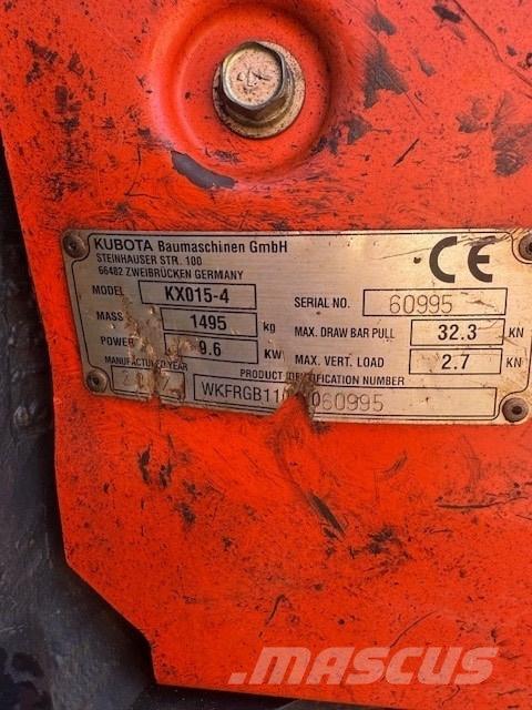 Kubota KX 015-4 Miniescavadeiras