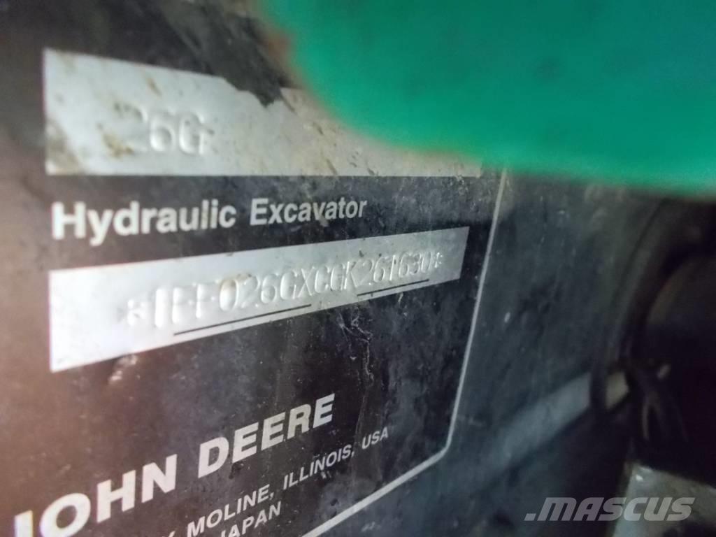 John Deere 26G Miniescavadeiras