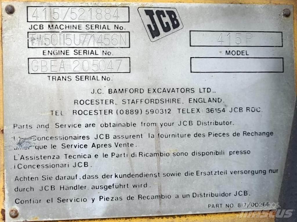 JCB 415P Carregadeiras de rodas