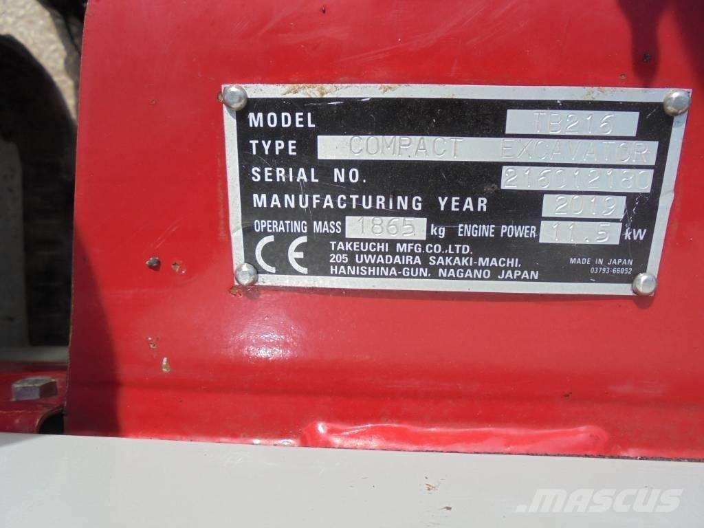 Takeuchi TB216 Miniescavadeiras