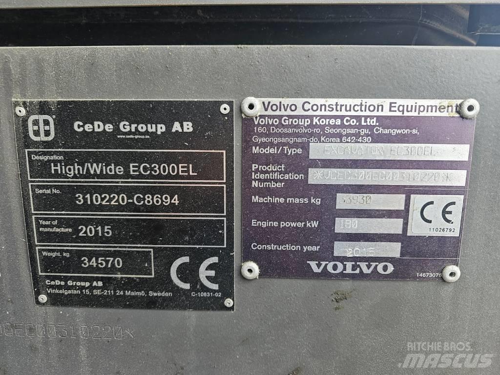 Volvo EC 300 EL Escavadeiras de esteiras