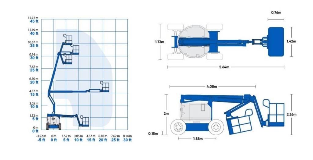 Genie Z 34/22 RT J Elevadores braços articulados