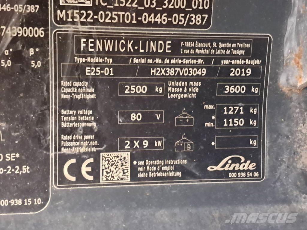 Linde E25-01 Empilhadores eléctricos