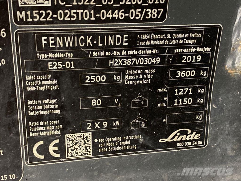 Linde E25-01 Empilhadores eléctricos