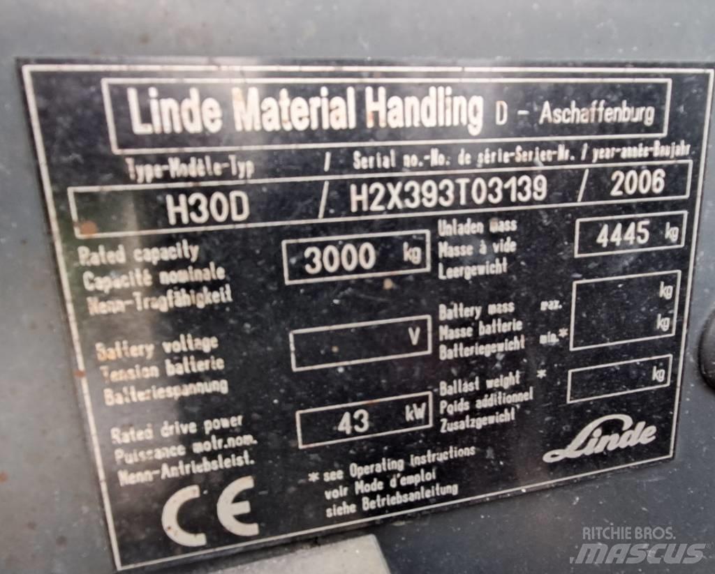 Linde H 30 D Empilhadores Diesel