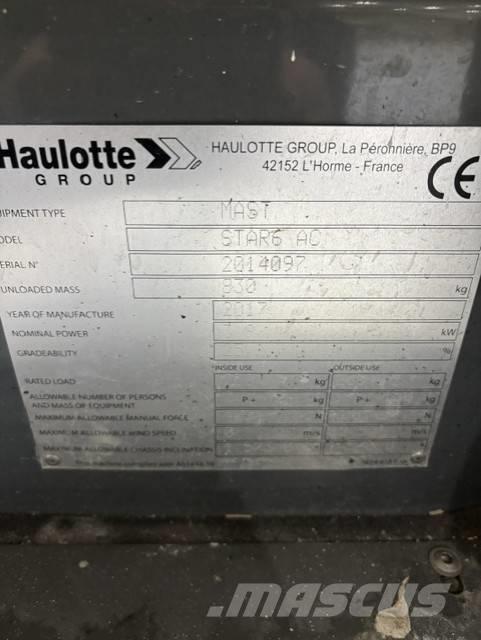 Haulotte Star 6 Plataformas de Mastro Vertical