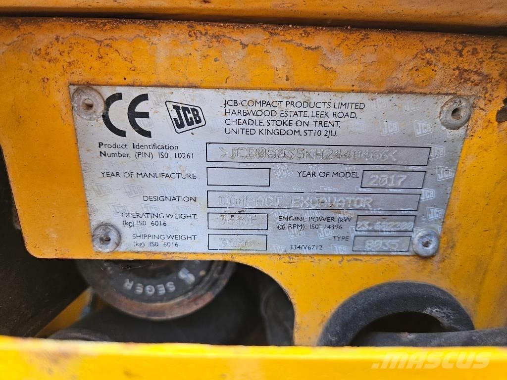 JCB 8035 ZTS + QH Miniescavadeiras
