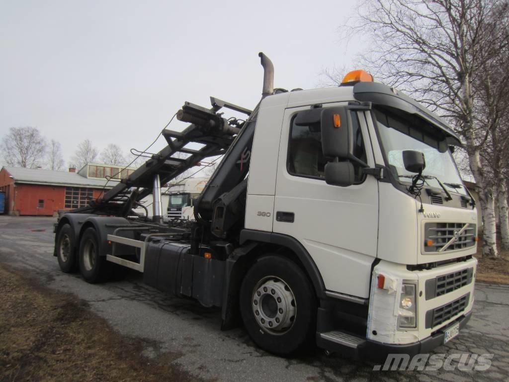 Volvo FM 12  6x2 4600 Camiões caixa desmontável com elevador de cabo
