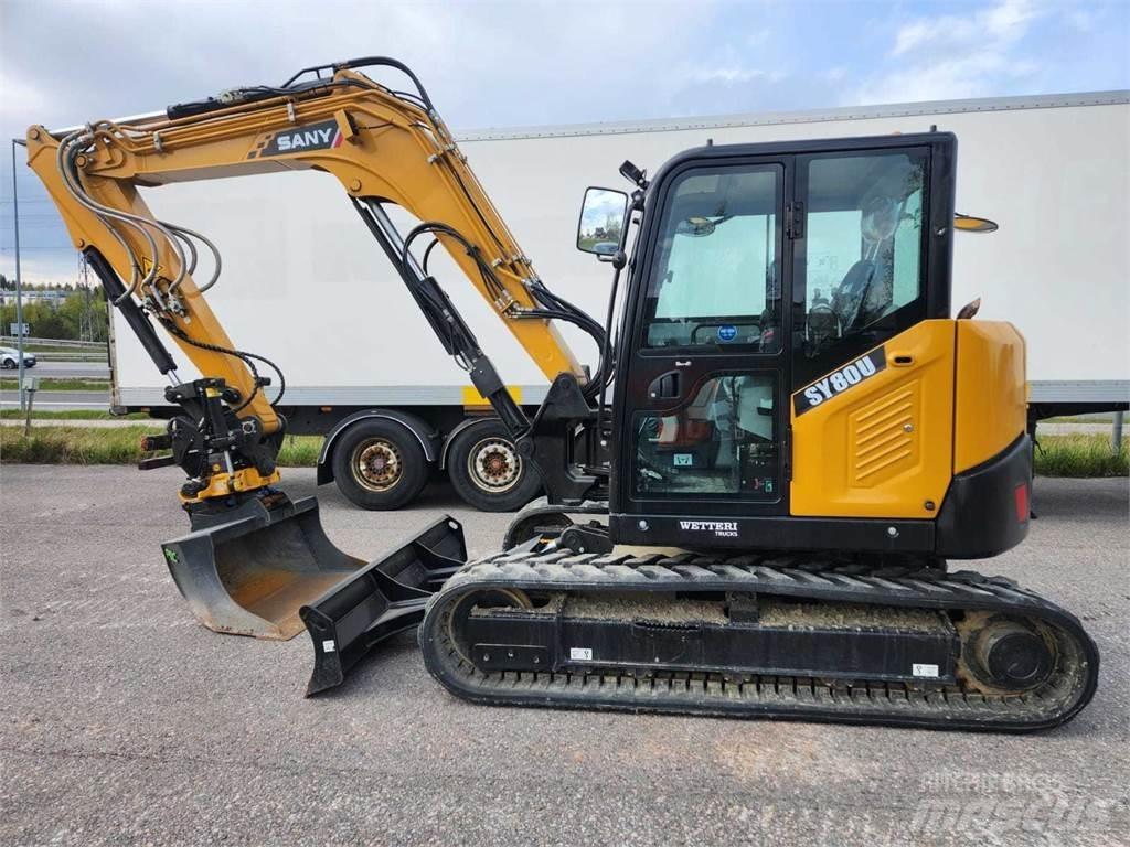 Sany SY80U Escavadoras Midi 7t - 12t